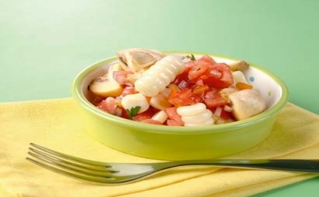 Cebiche de champiñones a la chalaca
